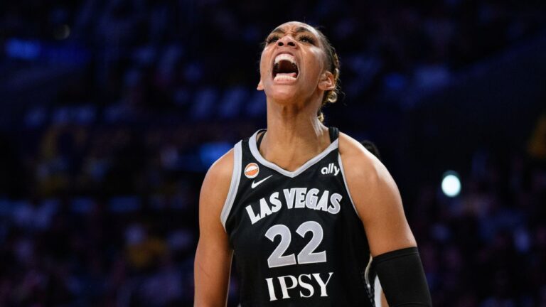 A’ja Wilson scores 33 points, Aces grab 18 steals in win over Mercury