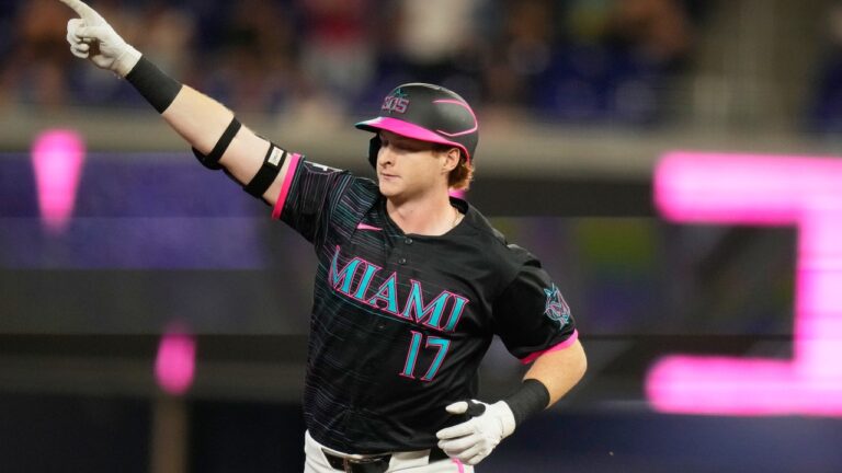Canada’s Caissie homers, doubles and singles to lead Marlins over Giants