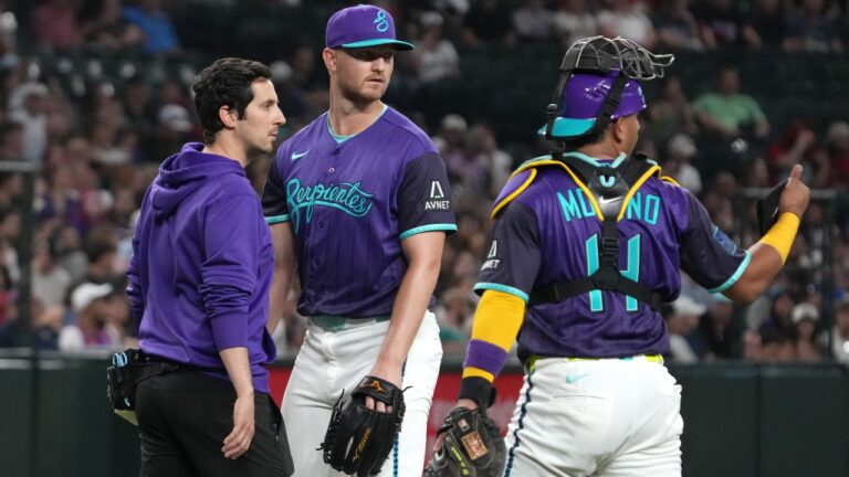 Diamondbacks’ Soroka exits with apparent leg injury against Twins