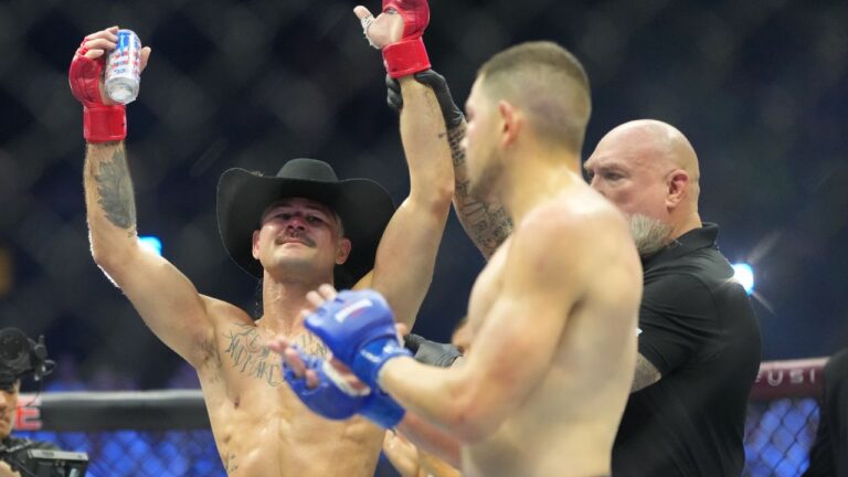 Diego Lopes knocks out Steve Garcia in UFC Freedom 250 opener