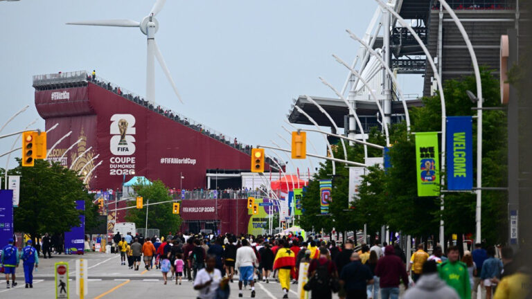 Germany, Ivory Coast fans arrive in Toronto for FIFA World Cup match