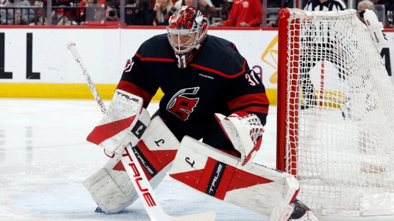 Hurricanes goalie Frederik Andersen misses practice for ‘maintenance day’