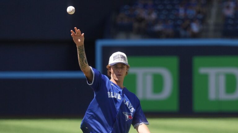 No. 1 picks Gavin McKenna, AJ Dybantsa throw out first pitches