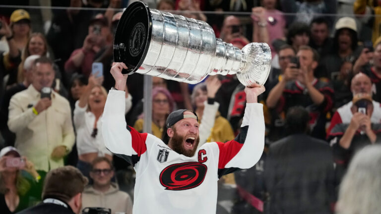 ‘Not hoisting that without him’: Hurricanes’ Staal did it all in Cup run