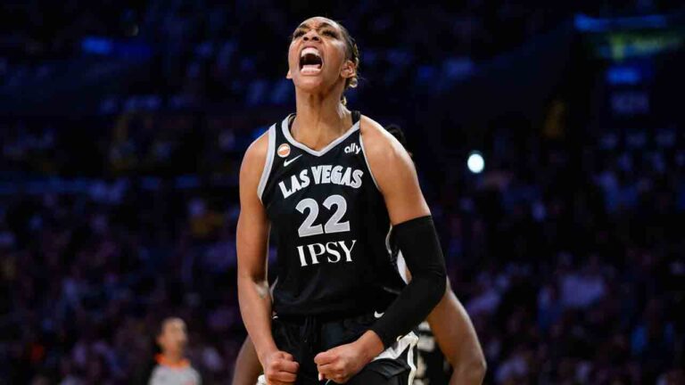 Wilson becomes fastest in WNBA history to reach 6,000 points, Aces top Storm