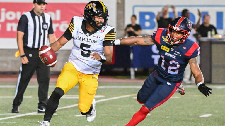 Alouettes rally in final three minutes to knock off Tiger-Cats
