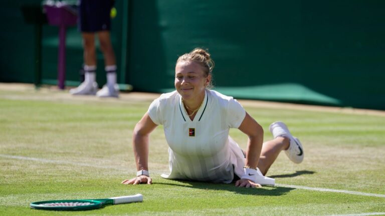 Anisimova avoids Wimbledon upset with 20 aces in win over Kenin