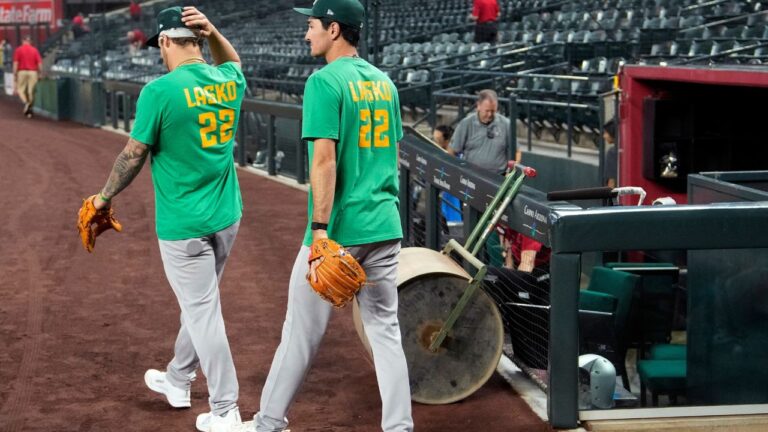 Athletics prospect Ryan Lasko says feeling in his legs returning