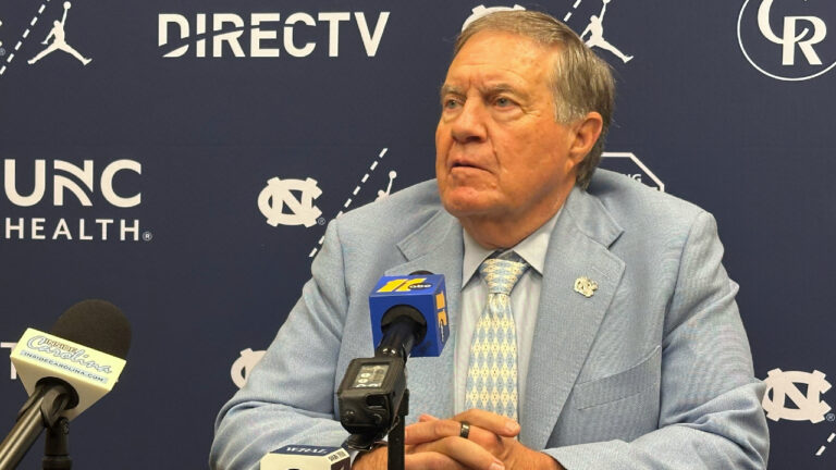 Bill Belichick says Tar Heels adjusting duties with GM on paid leave, under school investigation