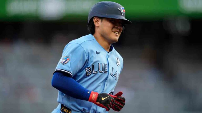 Blue Jays’ Okamoto ties Ohtani’s record for home runs by Japanese-born rookie