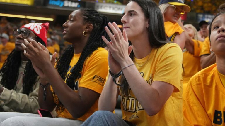 Caitlin Clark pitches LeBron James on Pacers, learns of decision in real time