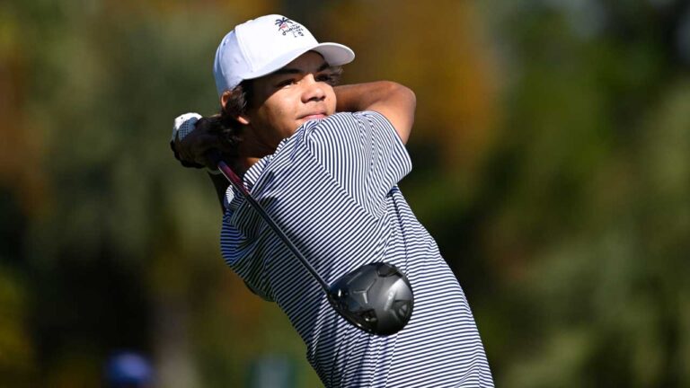 Charlie Woods disrupted by phone in U.S. junior amateur qualifying