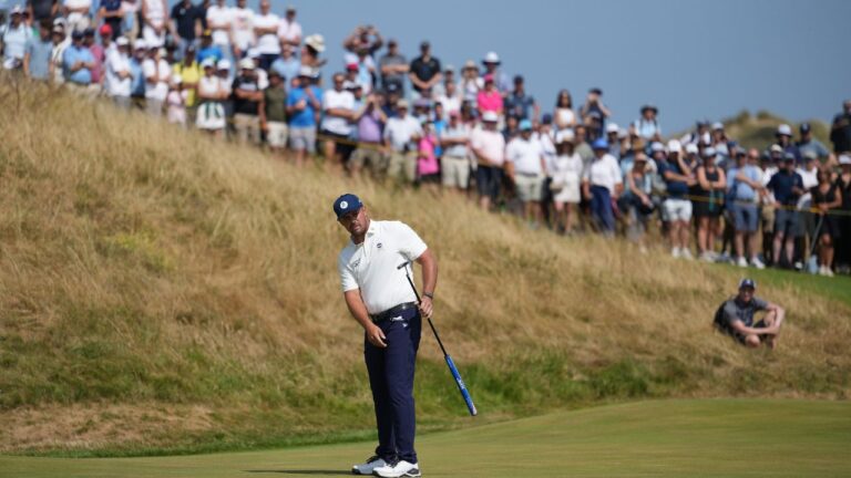 DeChambeau gets in the mix and trails by a shot at British Open
