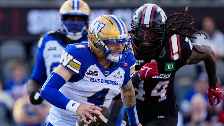 Dru Brown, Blue Bombers rally to beat winless Redblacks in overtime