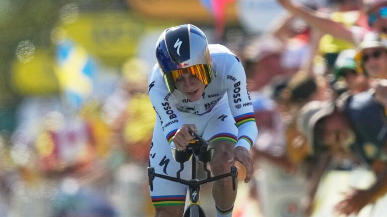 Evenepoel wins second straight stage at Tour de France as Pogacar keeps lead