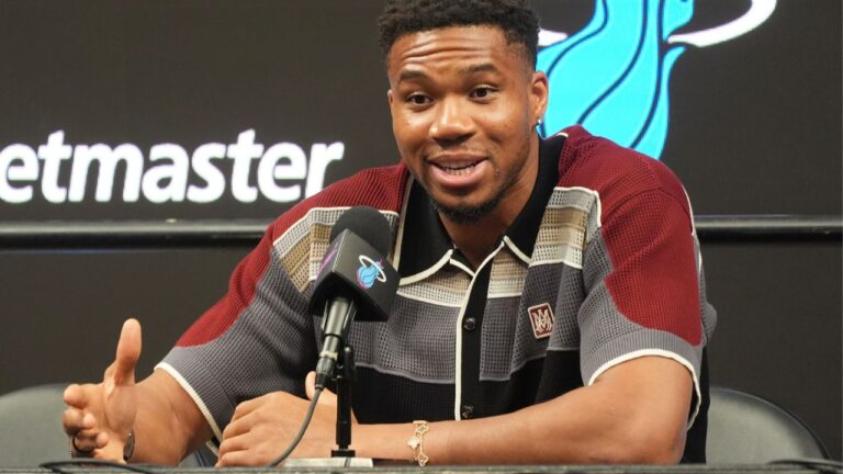 Giannis Antetokounmpo arrives in Miami, looking to follow Messi’s path