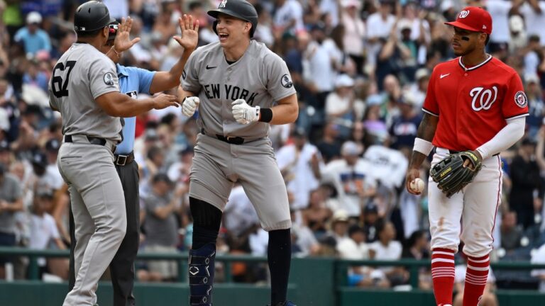 MLB roundup: Yankees sweep Nationals despite trailing after 7 innings in each game