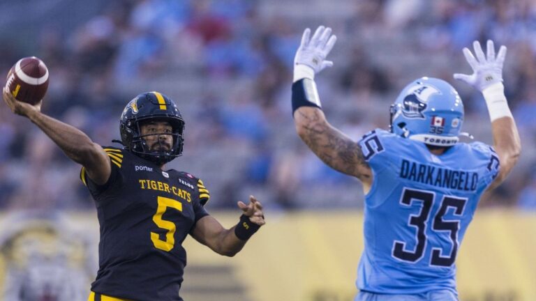 Missed field goal on final play gives Tiger-Cats win over Argonauts