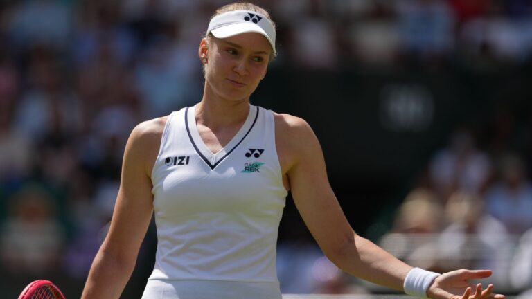No. 2 seed Elena Rybakina loses in Wimbledon third round to Elise Mertens