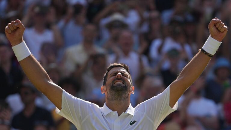 Novak Djokovic wins 105th match at Wimbledon, equals Federer record