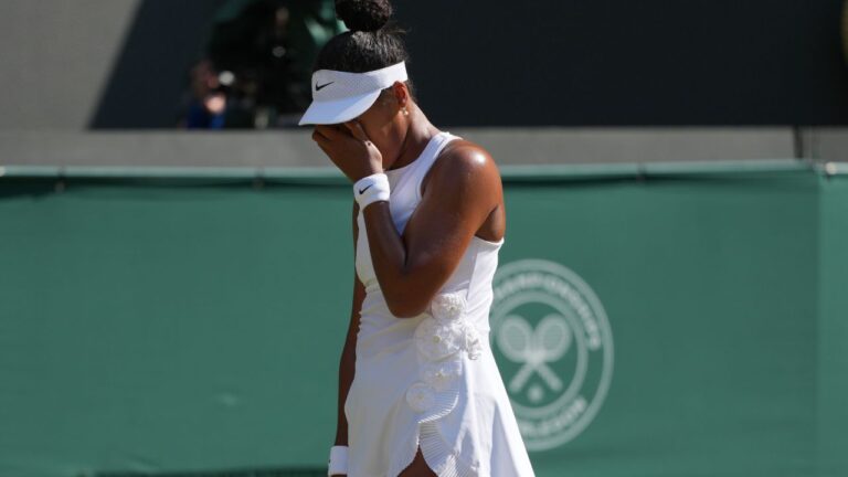 Osaka laments sore feet and ‘getting old’ after Wimbledon quarterfinal loss