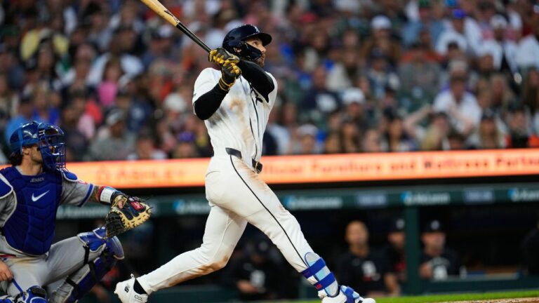 Outman’s three-run homer lifts surging Tigers over Royals