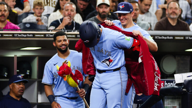 Plush red dragon flies off toy store shelves after Blue Jays homer