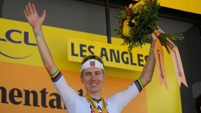 Pogacar wins Stage 3, takes Tour de France yellow jersey