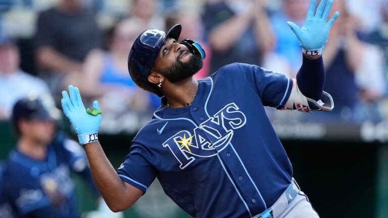 Rays’ Junior Caminero homers in sixth straight game