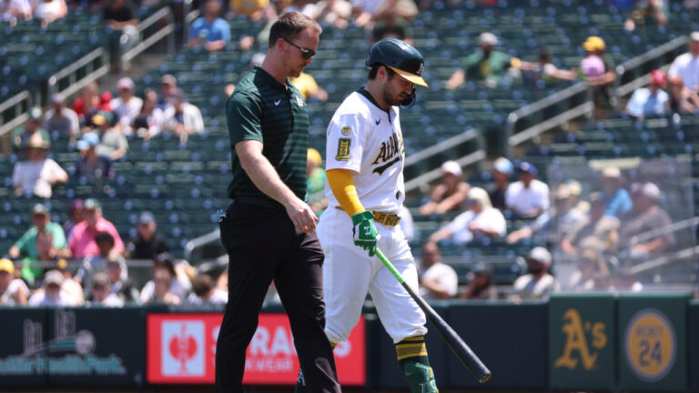 Report: Athletics catcher Shea Langeliers could miss rest of season with torn MCL