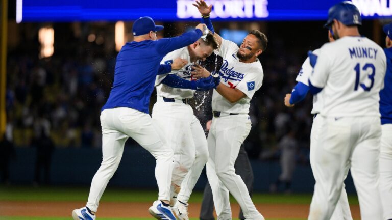 Rushing delivers dramatic 11th-inning walk-off as Dodgers edge Rockies 