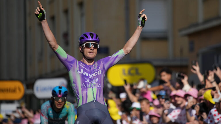 Schmid wins 13th stage of Tour de France, Pogacar safely keeps overall lead