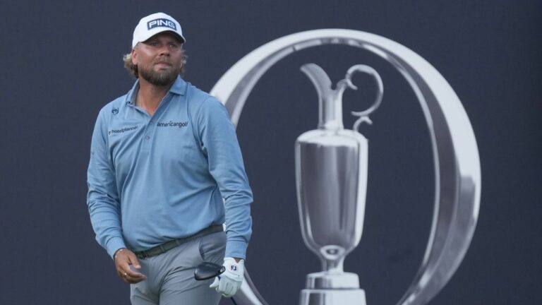 Smoker Dan Brown lights up Open Championship with strong first round