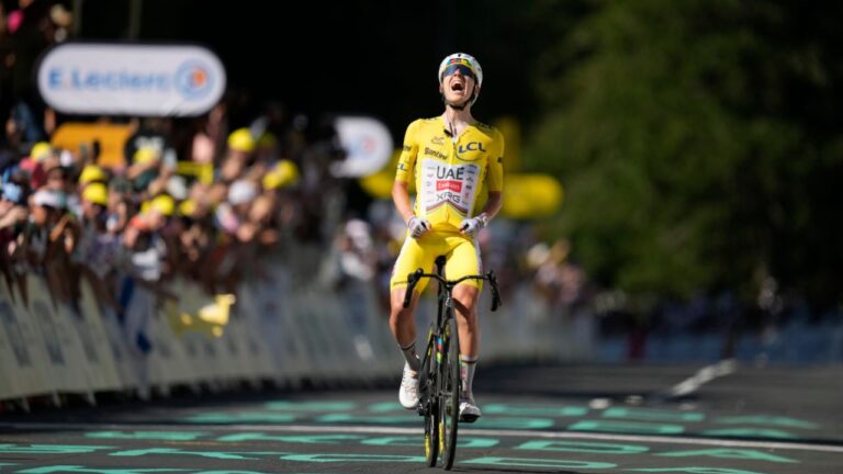 Tadej Pogacar wins 10th stage of Tour de France, extending overall lead