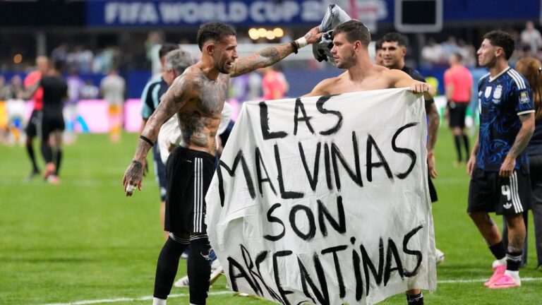 UK urges FIFA to investigate Argentina over Falklands banner at World Cup