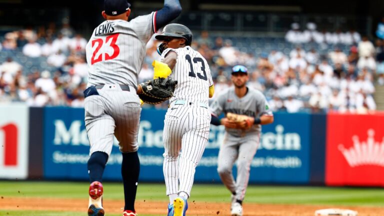 Yankees infielder Jazz Chisholm Jr. exits game against Twins with toe injury